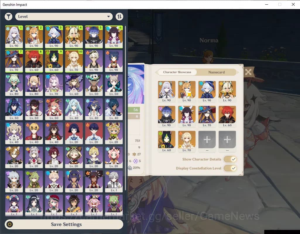 Genshin Impact Accounts ASIA|AR 56|6 Limited+3(*5Wep)|Prime Team Skirk|Fli image 1