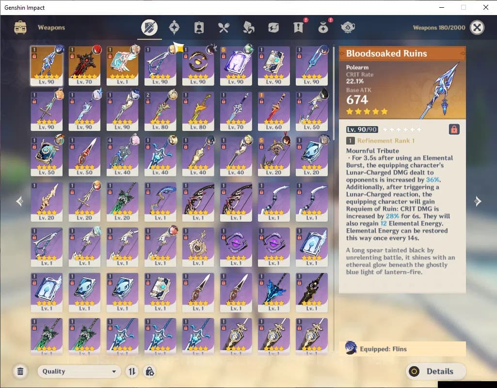 Genshin Impact Accounts ASIA|AR 56|6 Limited+3(*5Wep)|Prime Team Skirk|Fli image 5