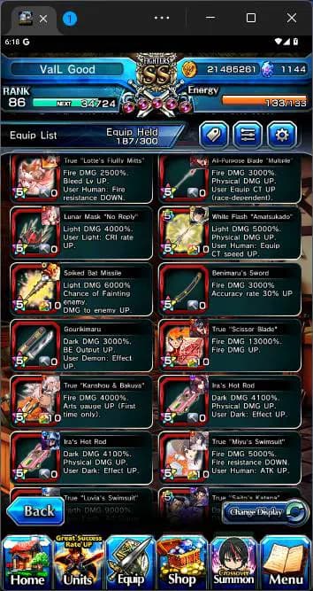 Grand Summoners Accounts GLOBAL|20 Ascend|Paladin Roy,Touma Kamijo TW,Summe image 4