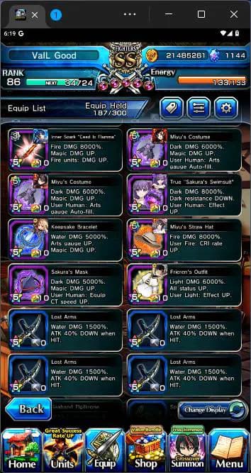 Grand Summoners Accounts GLOBAL|20 Ascend|Paladin Roy,Touma Kamijo TW,Summe image 6