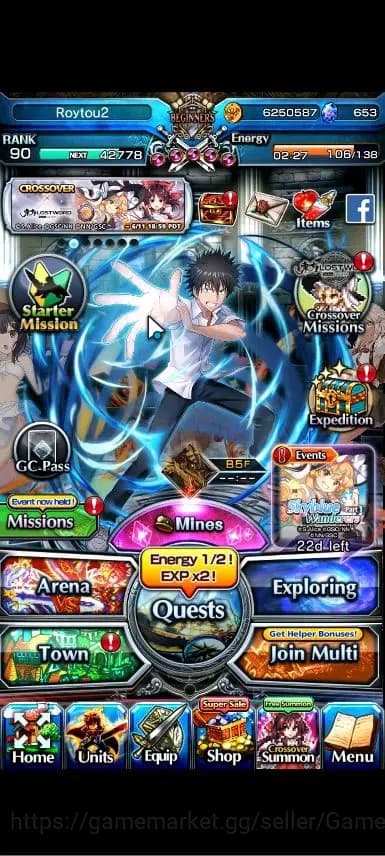 Grand Summoners Accounts Global|Rank 90|Fresh Story+Side|Ready Gacha 653 CC image 1
