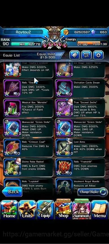 Grand Summoners Accounts Global|Rank 90|Fresh Story+Side|Ready Gacha 653 CC image 11