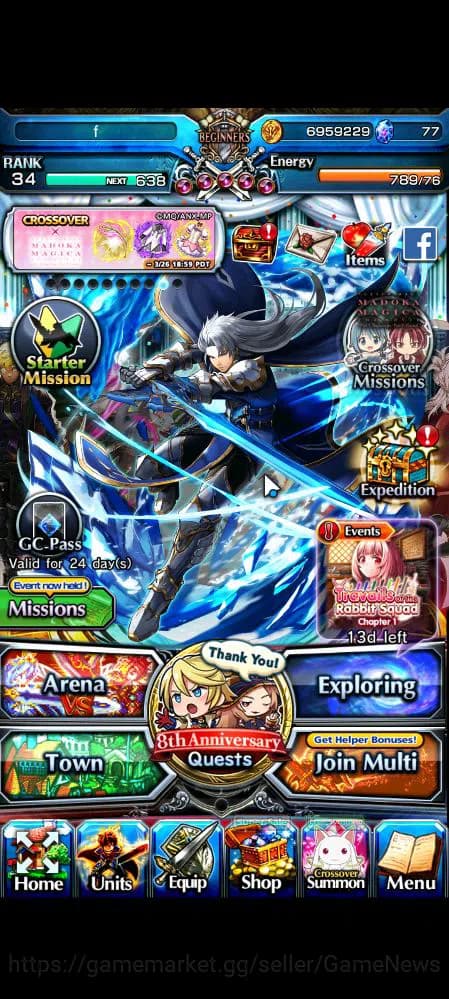 Grand Summoners Accounts Global|Rank 34|10 Ascend|UP Roy,Summer Miyu,Fen,Ki image 1