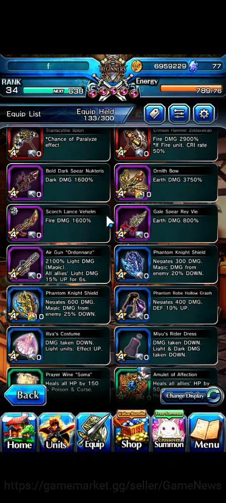 Grand Summoners Accounts Global|Rank 34|10 Ascend|UP Roy,Summer Miyu,Fen,Ki image 13