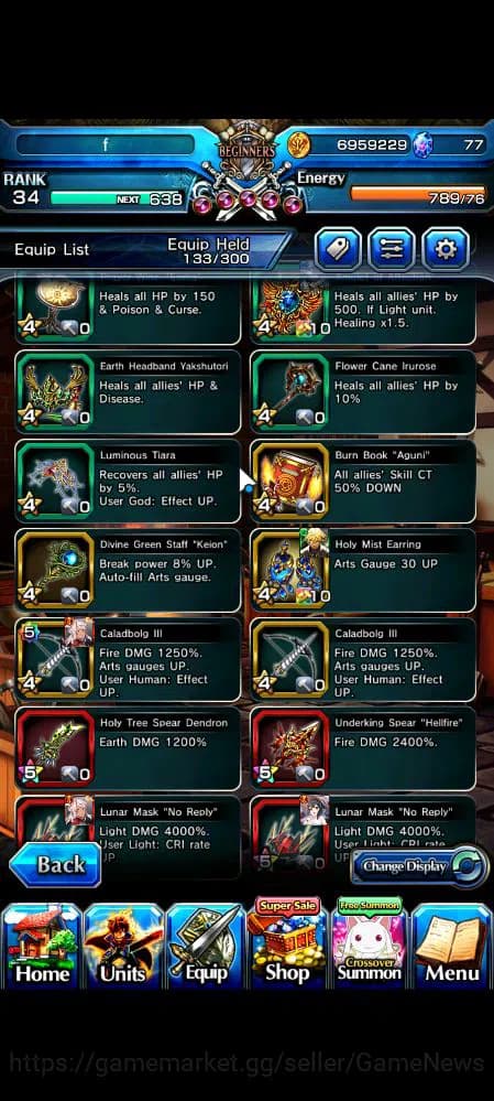 Grand Summoners Accounts Global|Rank 34|10 Ascend|UP Roy,Summer Miyu,Fen,Ki image 14