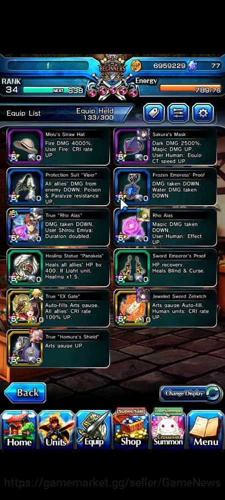 Grand Summoners Accounts Global|Rank 34|10 Ascend|UP Roy,Summer Miyu,Fen,Ki image 16