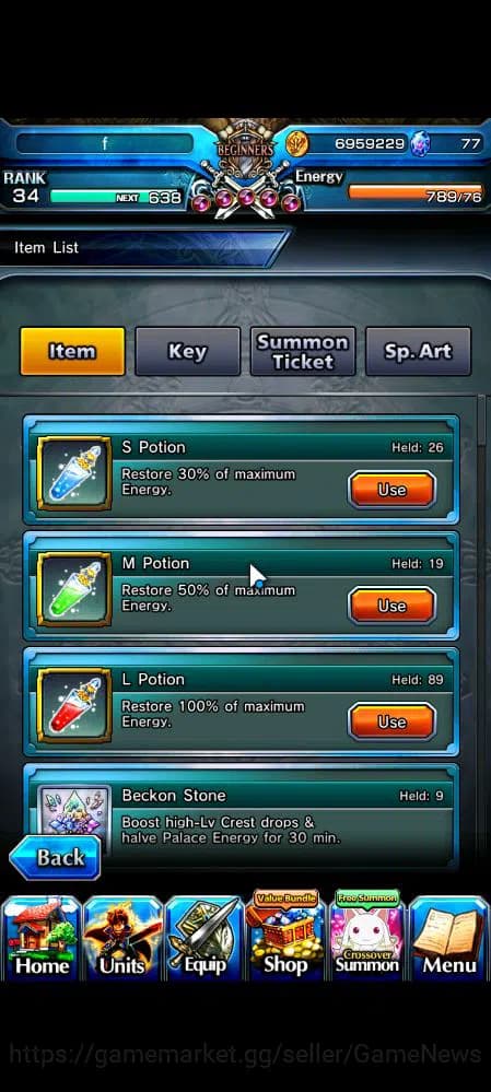 Grand Summoners Accounts Global|Rank 34|10 Ascend|UP Roy,Summer Miyu,Fen,Ki image 2