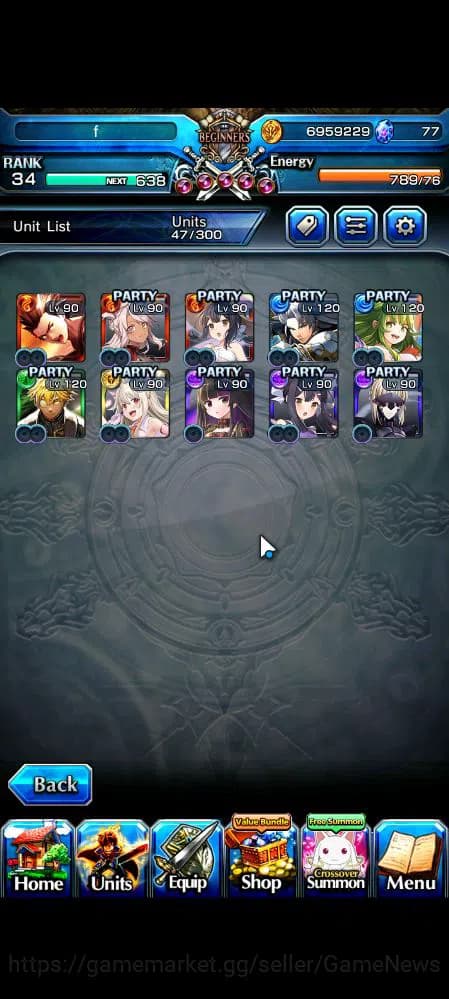 Grand Summoners Accounts Global|Rank 34|10 Ascend|UP Roy,Summer Miyu,Fen,Ki image 4