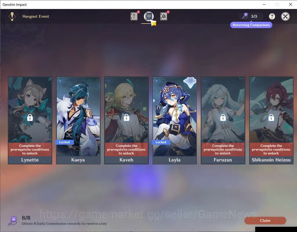 Genshin Impact Accounts Asia|AR 55|5 Limited +3(*5Weapon)|[AlhaitamC2,Clor image 12