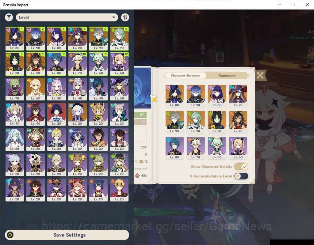 Genshin Impact Accounts Asia|AR 55|5 Limited +3(*5Weapon)|[AlhaitamC2,Clor image 2