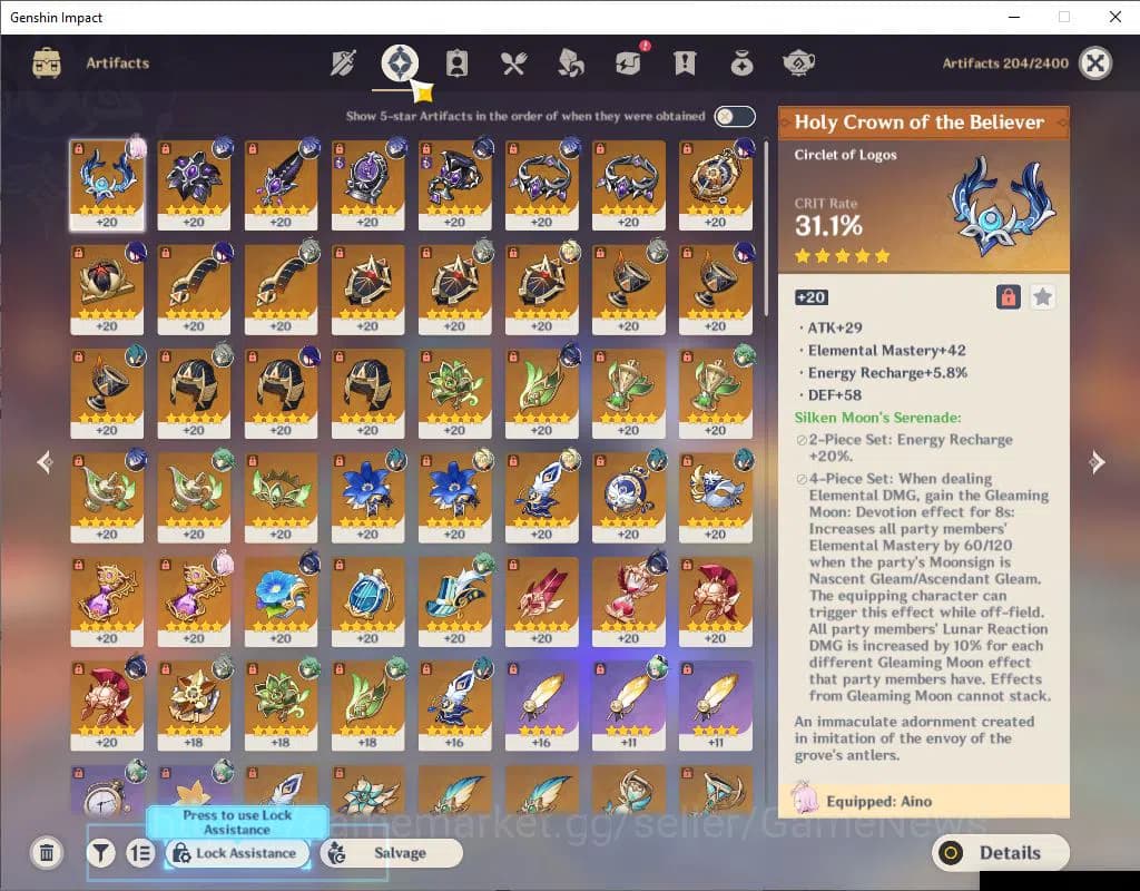 Genshin Impact Accounts Asia|AR 55|5 Limited +3(*5Weapon)|[AlhaitamC2,Clor image 5