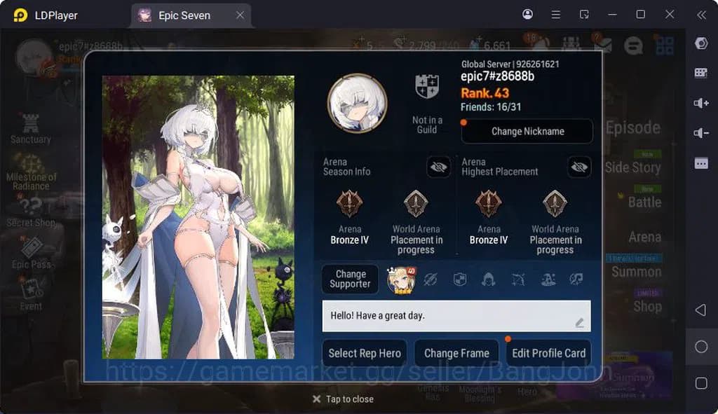 Epic Seven Accounts Global Unverif | 6ML | (Fenne,Tieria,Lorina,Veroni image 1