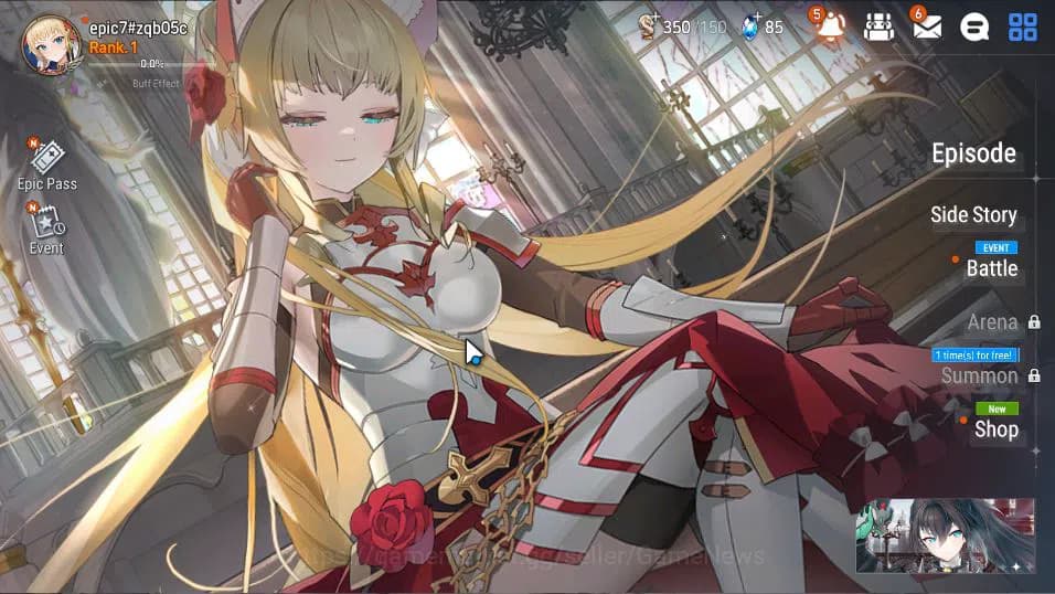 Epic Seven Accounts Global Unverif | Fresh Starter | Low Progress | 1 image 1