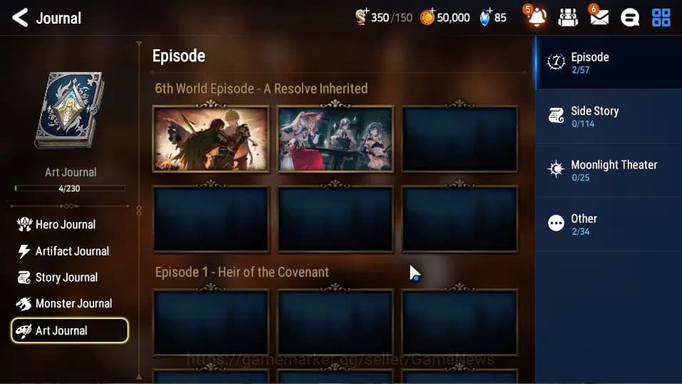 Epic Seven Accounts Global Unverif | Fresh Starter | Low Progress | 1 image 20