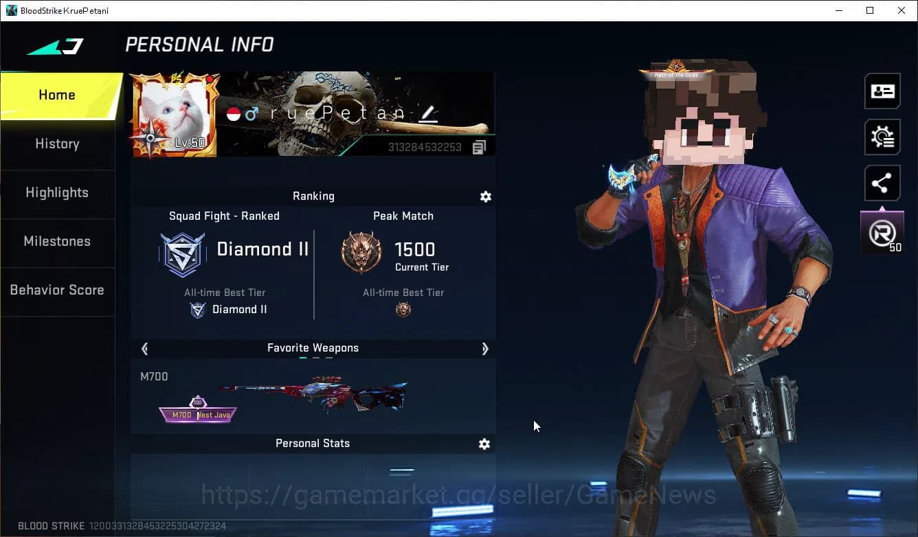 Blood Strike Accounts ASIA|EVO FAL Draco+Mele Talon Sanctum+Colab 7DS(Ka image 2