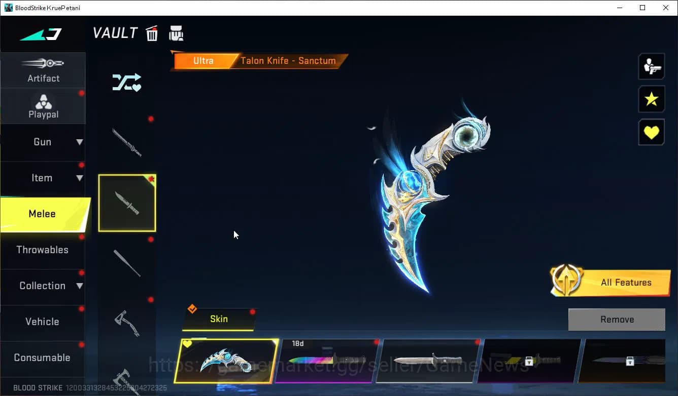 Blood Strike Accounts ASIA|EVO FAL Draco+Mele Talon Sanctum+Colab 7DS(Ka image 7