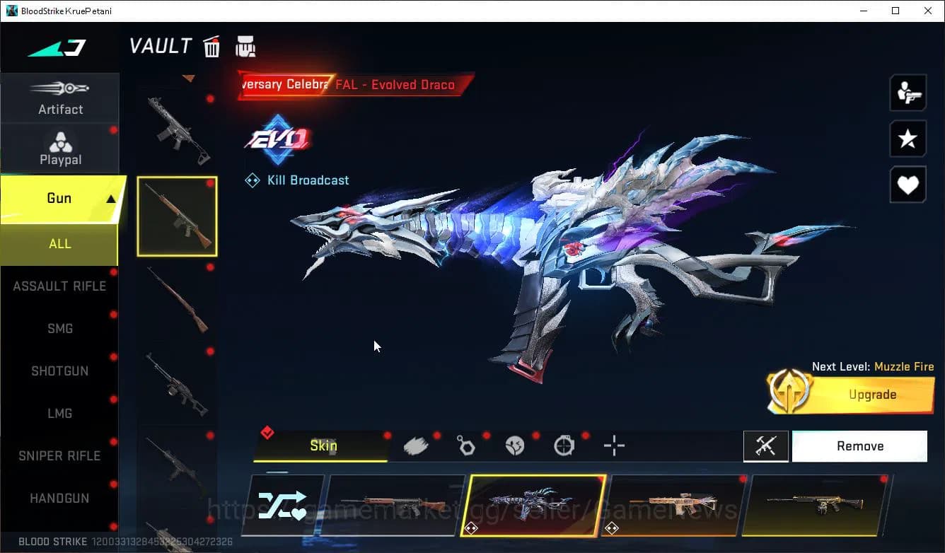 Blood Strike Accounts ASIA|EVO FAL Draco+Mele Talon Sanctum+Colab 7DS(Ka image 9