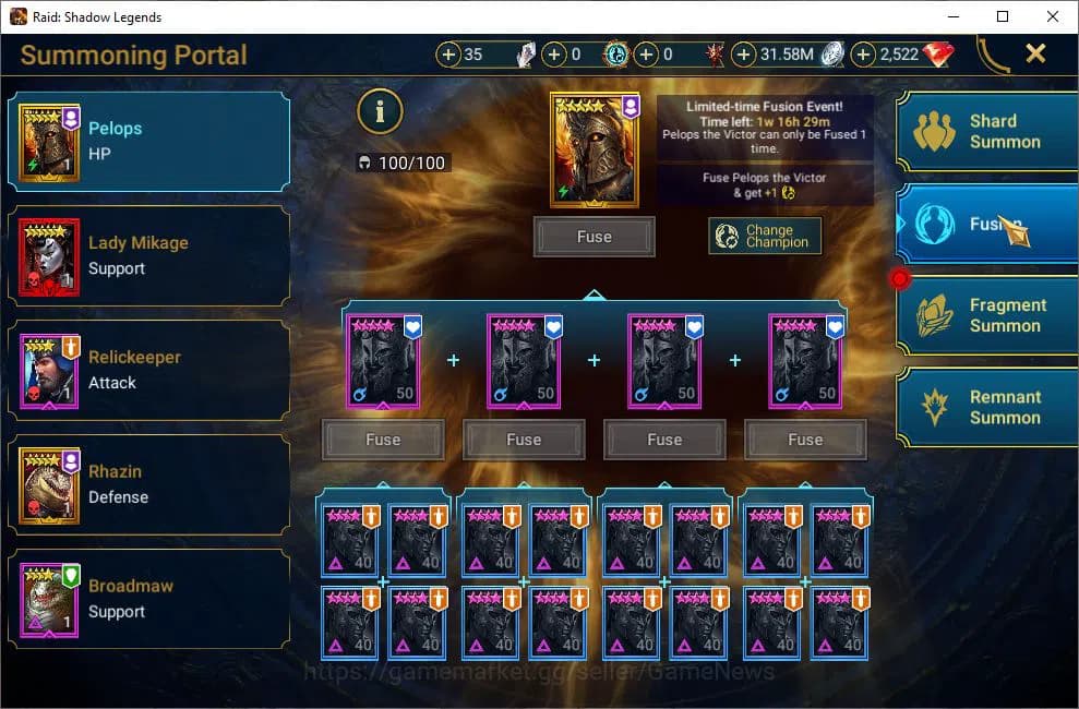 Raid: Shadow Legends Accounts Lv38 764K Power|1 Mythical (Grahol Bloodmaul)|18 L image 13