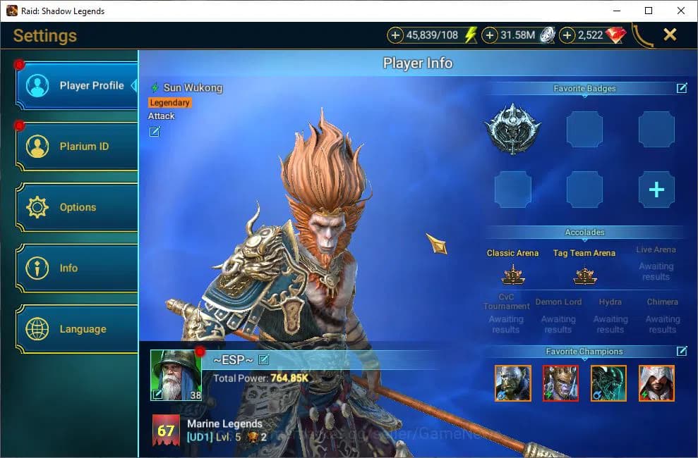 Raid: Shadow Legends Accounts Lv38 764K Power|1 Mythical (Grahol Bloodmaul)|18 L image 2