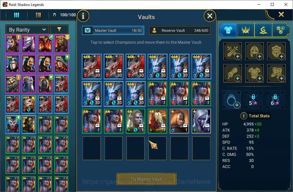 Raid: Shadow Legends Accounts Lv38 764K Power|1 Mythical (Grahol Bloodmaul)|18 L image 6