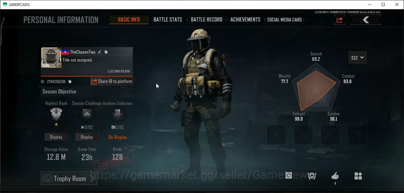 Arena Breakout Accounts MOBILE Lv30|SV 12,8M|CV 10M|Decree VSS|BF AKM,Cere image 13