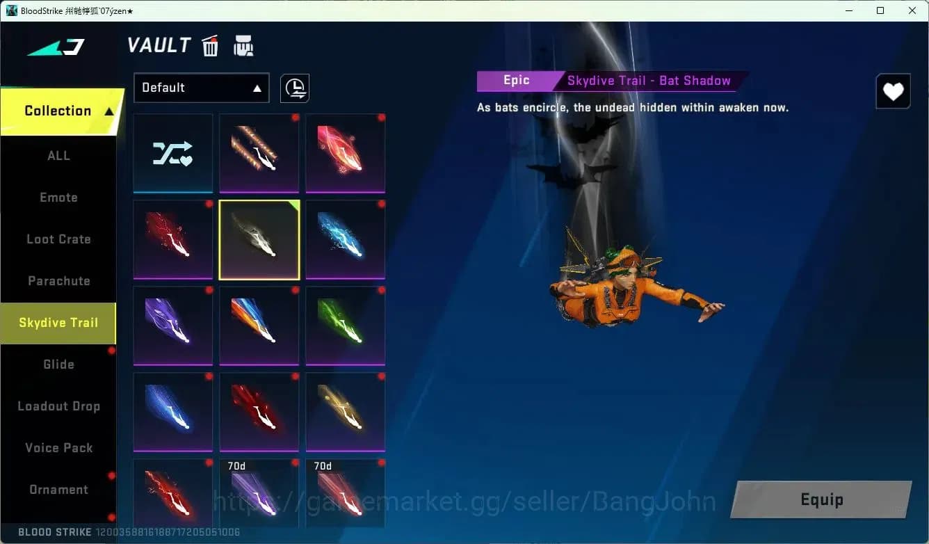Blood Strike Accounts ASIA | 1 EVO Skins |6 Collab Skins | 3 Limited Ski image 13