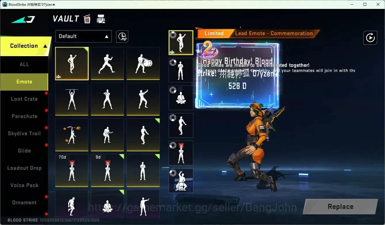 Blood Strike Accounts ASIA | 1 EVO Skins |6 Collab Skins | 3 Limited Ski image 16