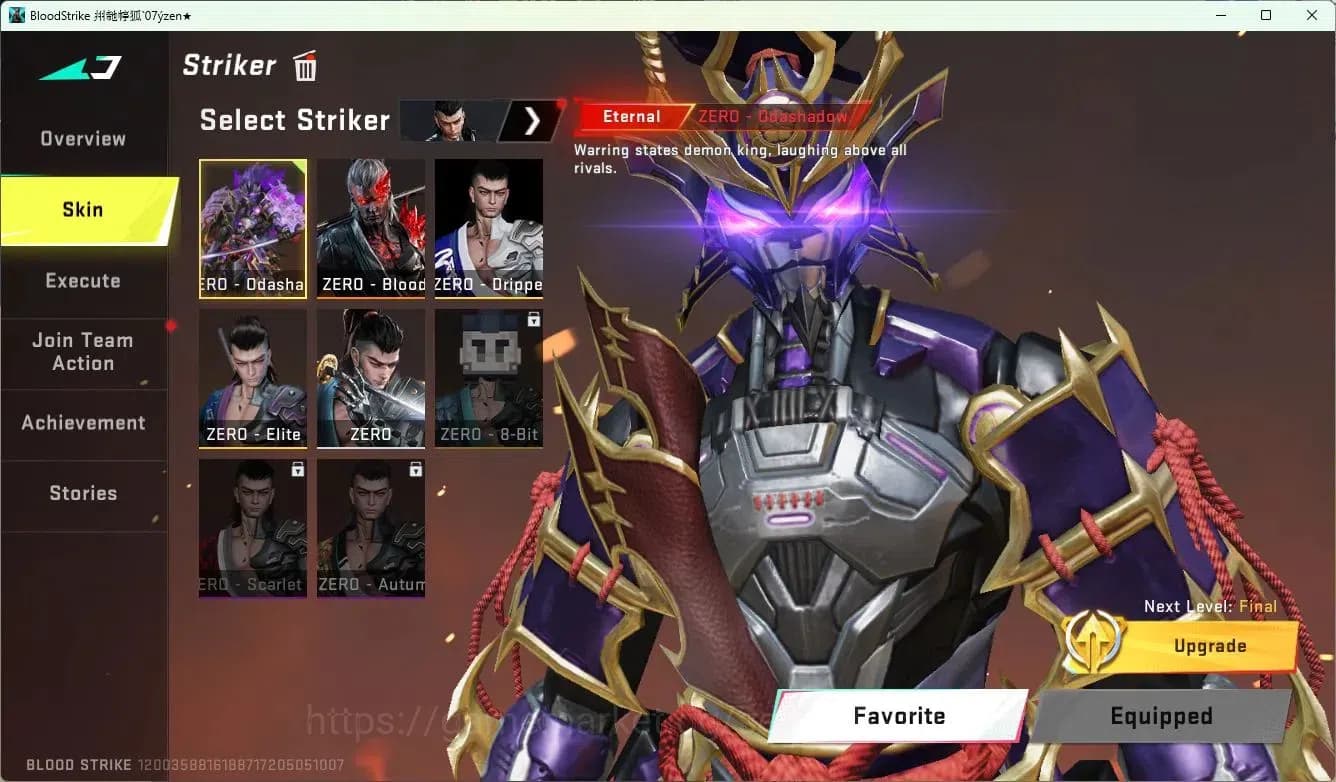 Blood Strike Accounts ASIA | 1 EVO Skins |6 Collab Skins | 3 Limited Ski image 2
