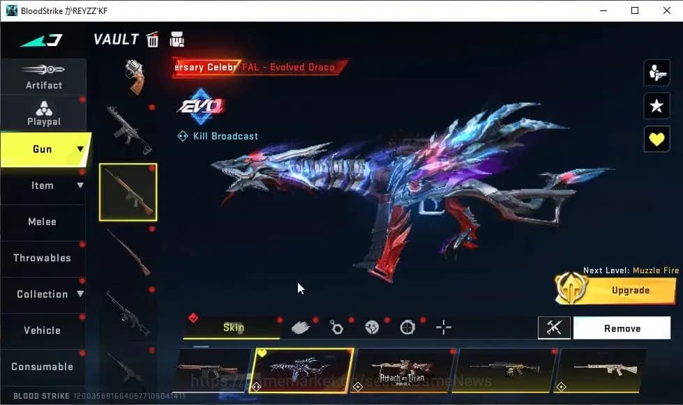 Blood Strike Accounts ASIA|ETERNAL ZERO-Oda|15 ULTRA[NACHO,Spear,MP5,Gal image 16
