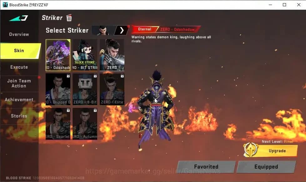 Blood Strike Accounts ASIA|ETERNAL ZERO-Oda|15 ULTRA[NACHO,Spear,MP5,Gal image 3