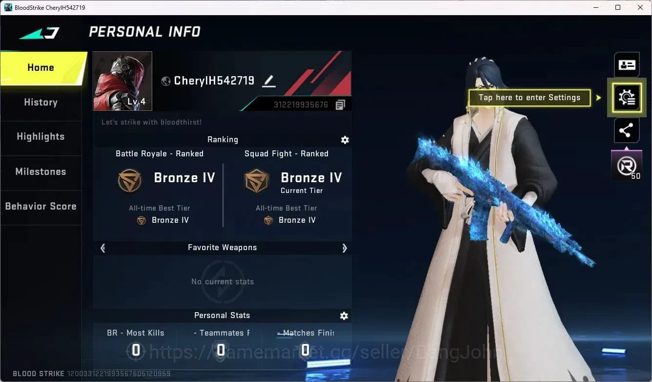 Blood Strike Accounts ASIA | Ultra KAG-6-Icicle | Collab Ethan-Byakuya K image 2