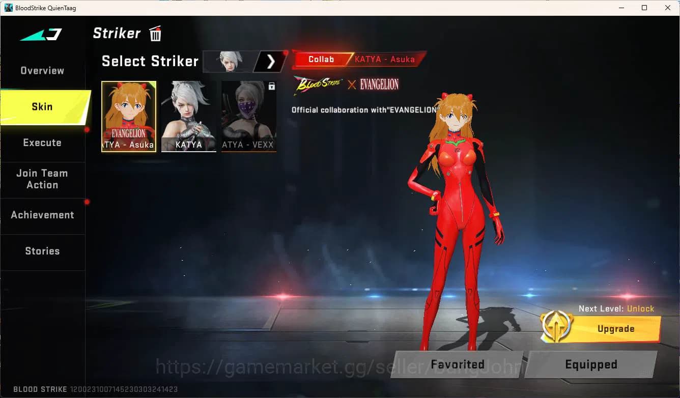Blood Strike Accounts ASIA | EVANGELION FANS ACCOUNT | more detail chec image 2