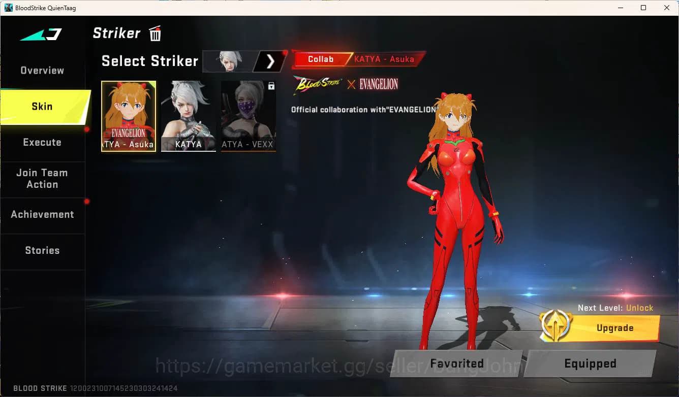 Blood Strike Accounts ASIA | EVANGELION FANS ACCOUNT | more detail chec image 3