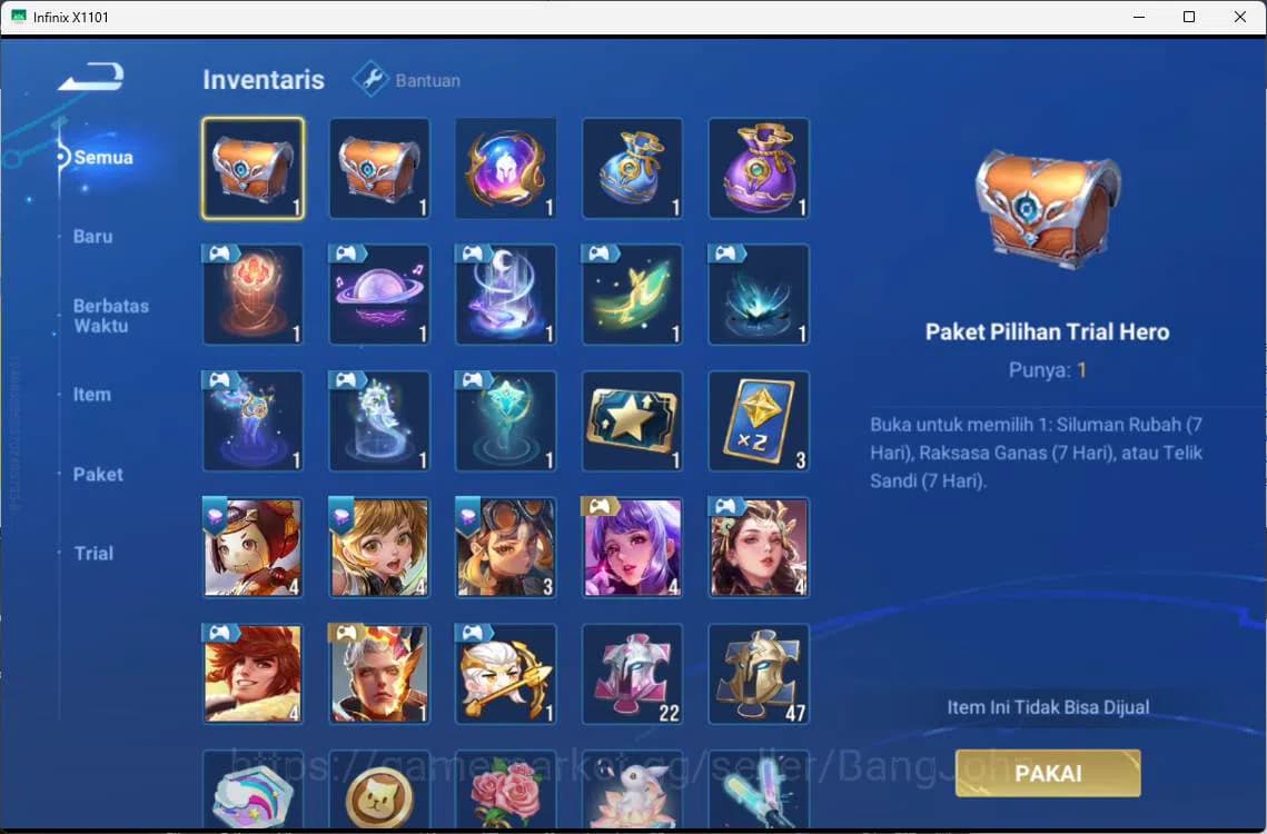 Honor of Kings Accounts global | hero 58 skin 38 KIC luna, land shi, land image 3