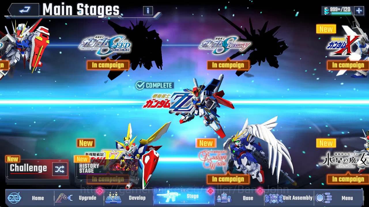 SD Gundam G Generation ETERNAL Accounts global rank 35, 18k DM, 20 UR unit Sazabi, Phoenix image 5