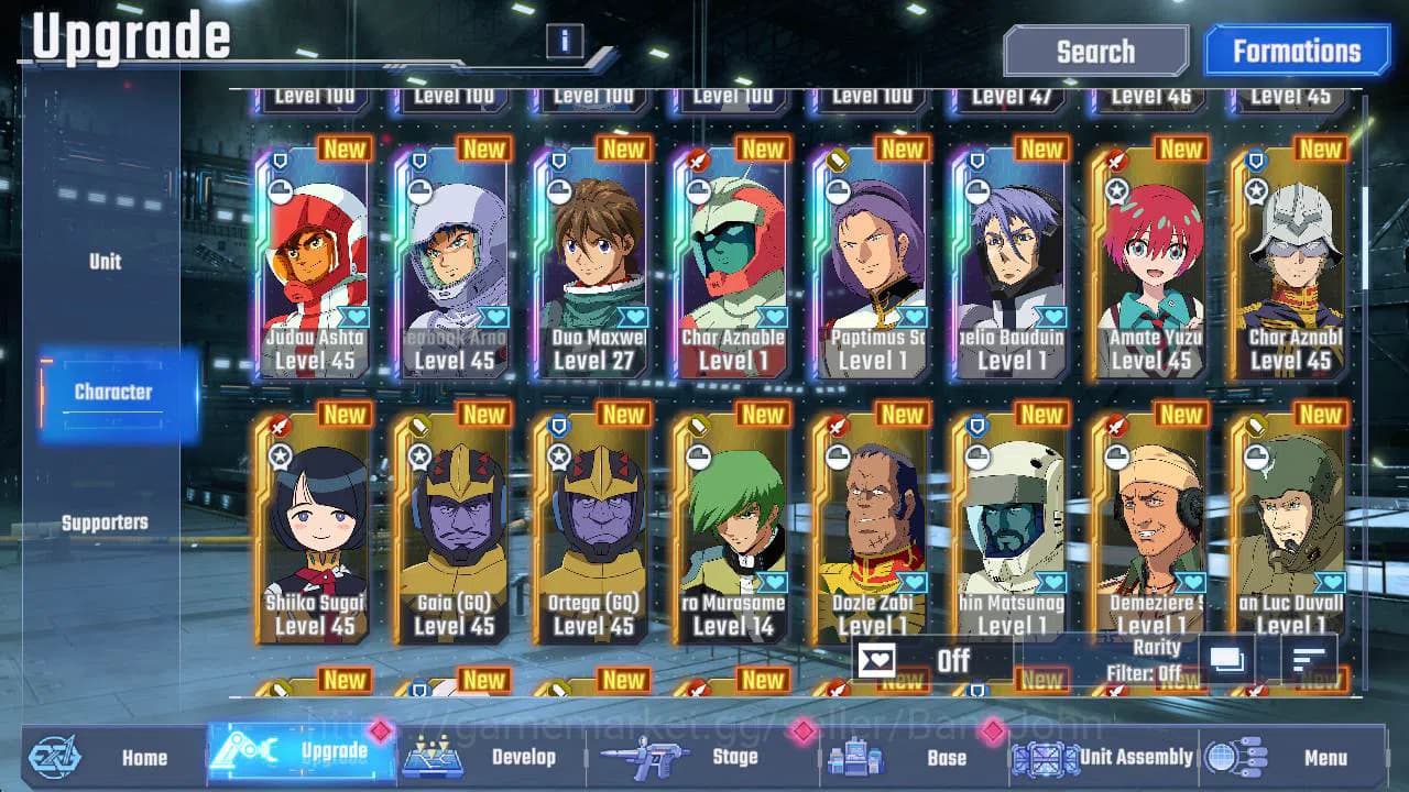 SD Gundam G Generation ETERNAL Accounts global rank 35, 18k DM, 20 UR unit Sazabi, Phoenix image 8