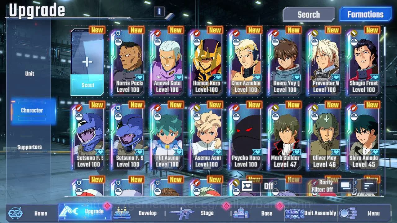 SD Gundam G Generation ETERNAL Accounts global rank 35, 18k DM, 20 UR unit Sazabi, Phoenix image 9