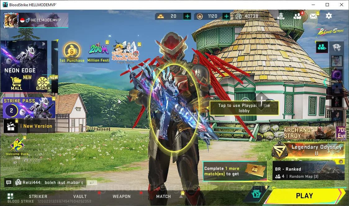 Blood Strike Accounts ASIA|ETERNAL Lv3 UZI-Star,Ethan-Allien+DualBlades+ image 1