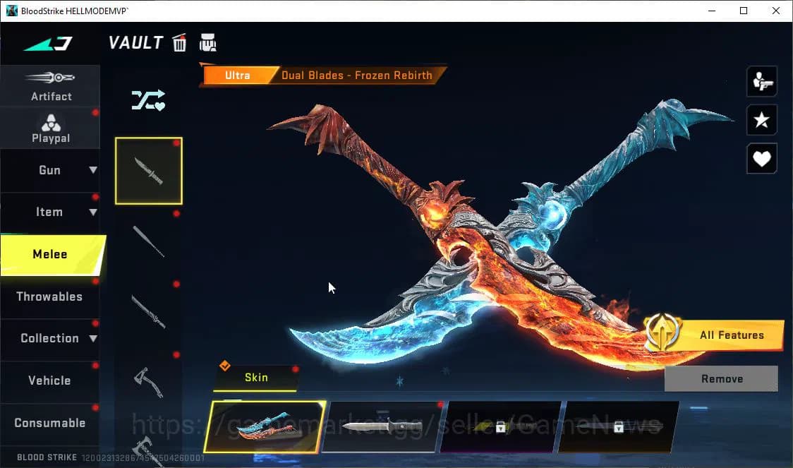 Blood Strike Accounts ASIA|ETERNAL Lv3 UZI-Star,Ethan-Allien+DualBlades+ image 6