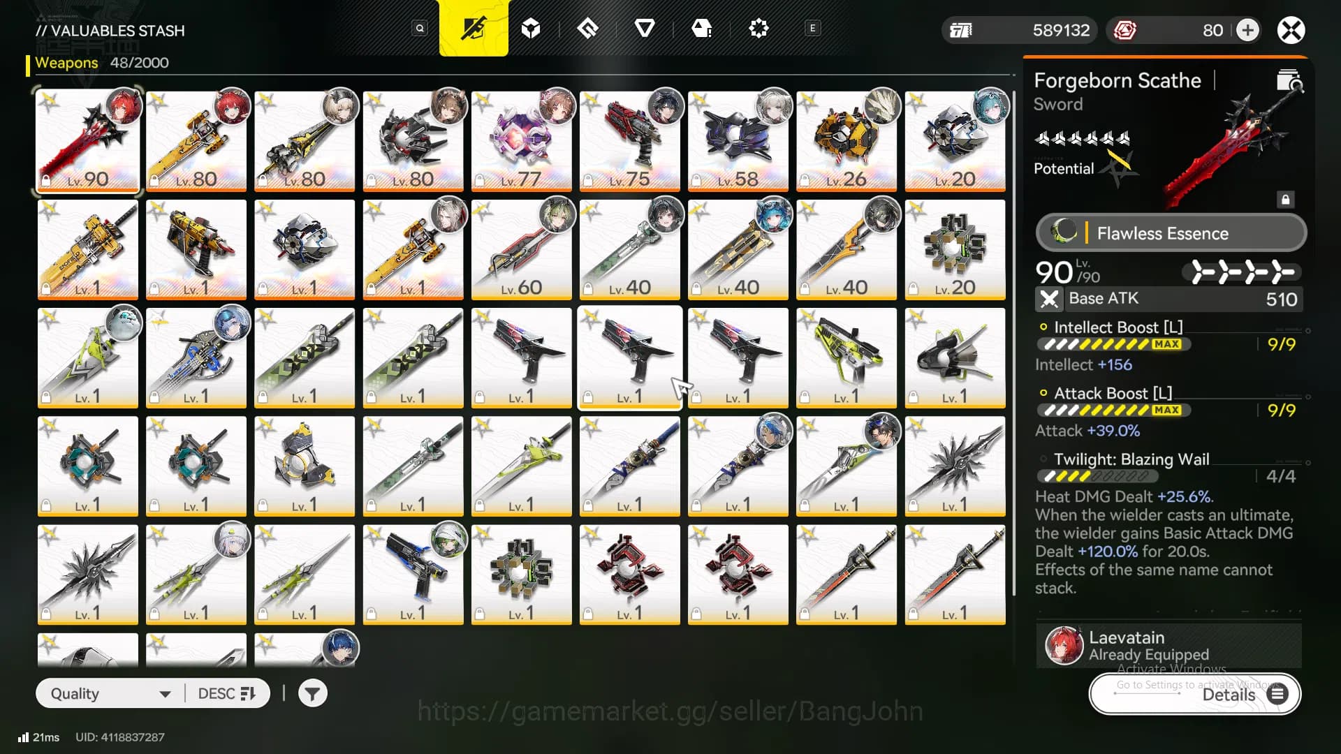 Arknights: Endfield Accounts "ASIA | Mid Game | Laevatain + Sign | Gilberta + s image 4