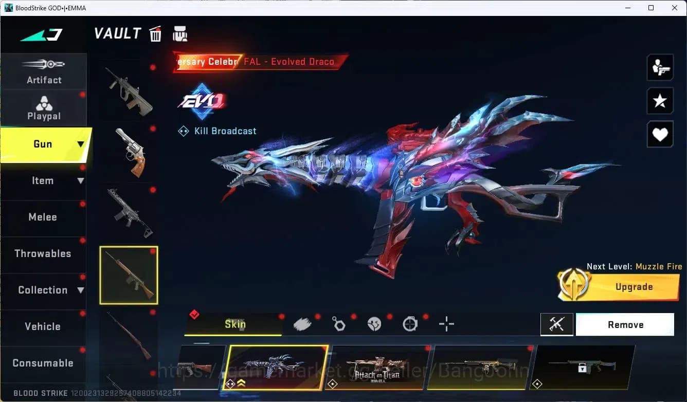 Blood Strike Accounts ASIA|EVOLVED,FAL|COLLAB,MCX,KAG-6|ULTRA,M4A1,ORIGI image 16