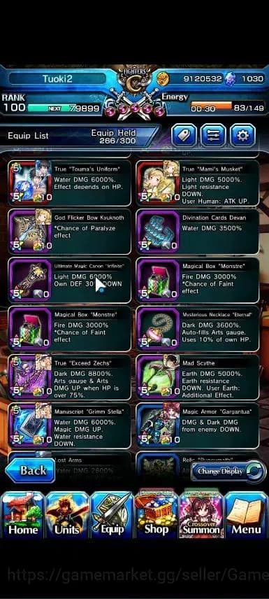 Grand Summoners Accounts Global|Rank 100|Fresh Story+Side|Ready Gacha 1K CC image 11