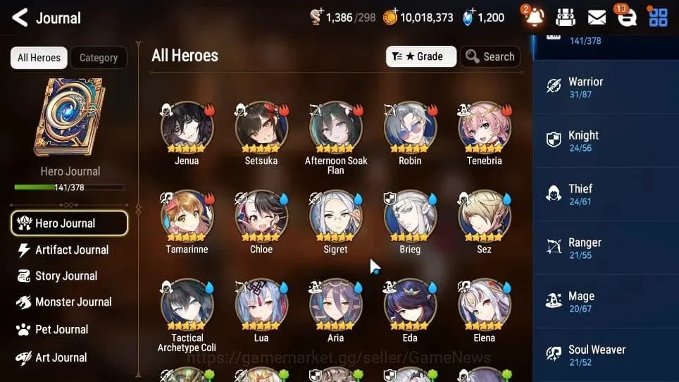 Epic Seven Accounts GLOBAL Unverif|New Era|10 ML(BArunka,LOTScales,Bel image 7