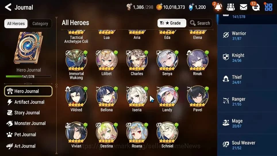 Epic Seven Accounts GLOBAL Unverif|New Era|10 ML(BArunka,LOTScales,Bel image 8