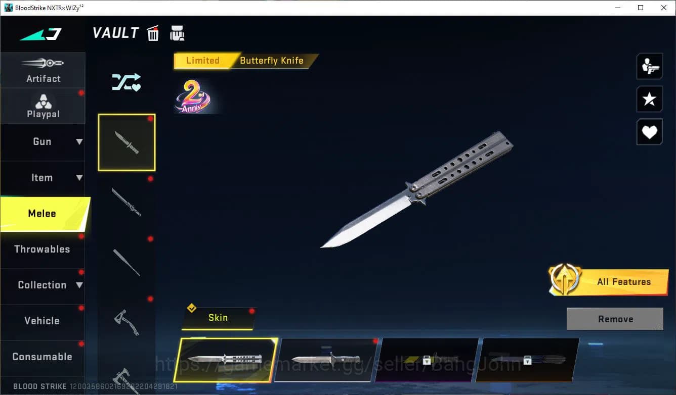 Blood Strike Accounts ASIA|ETHERNAL=AUG(LVL 4)|EVO=FAL|COLLAB=FAL,M700,K image 4