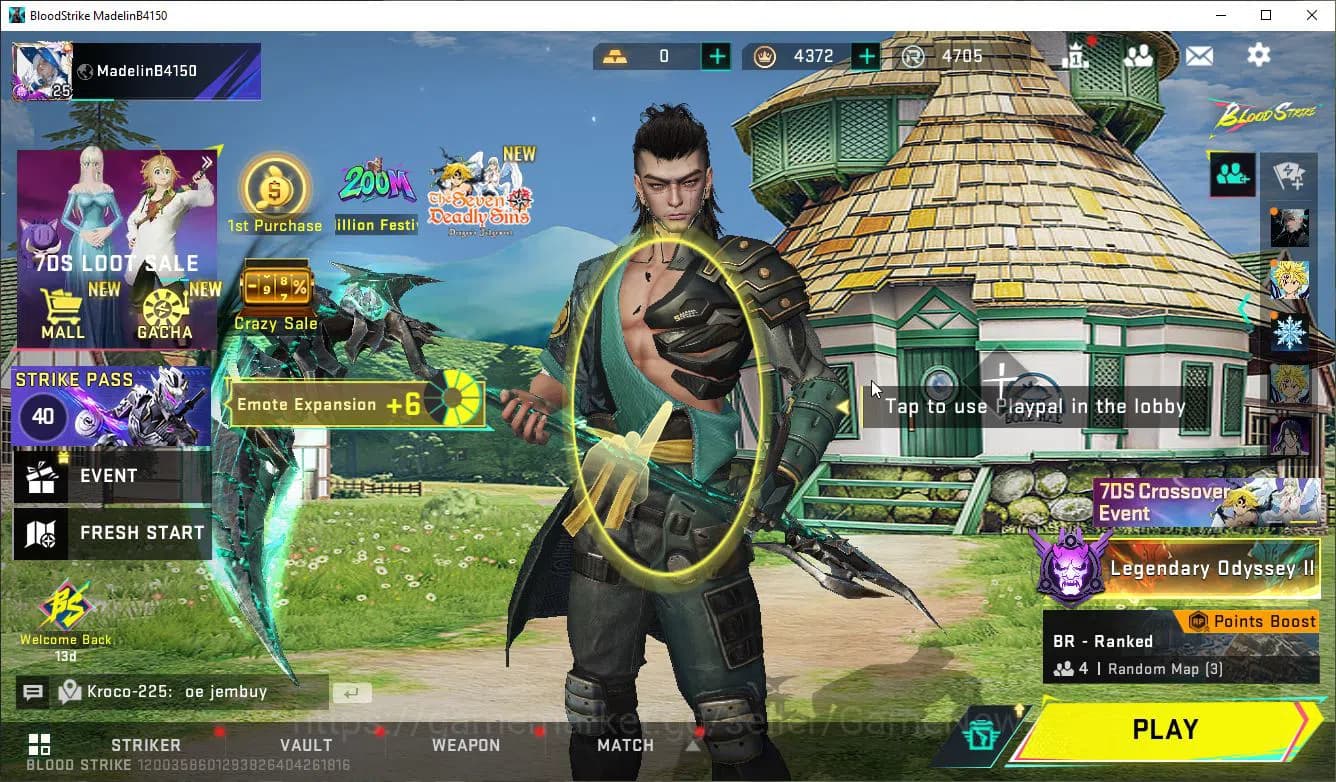 Blood Strike Accounts ASIA|Starter MELE Scythe-LunaSlash+ 1 ULTRA [Ethan image 1