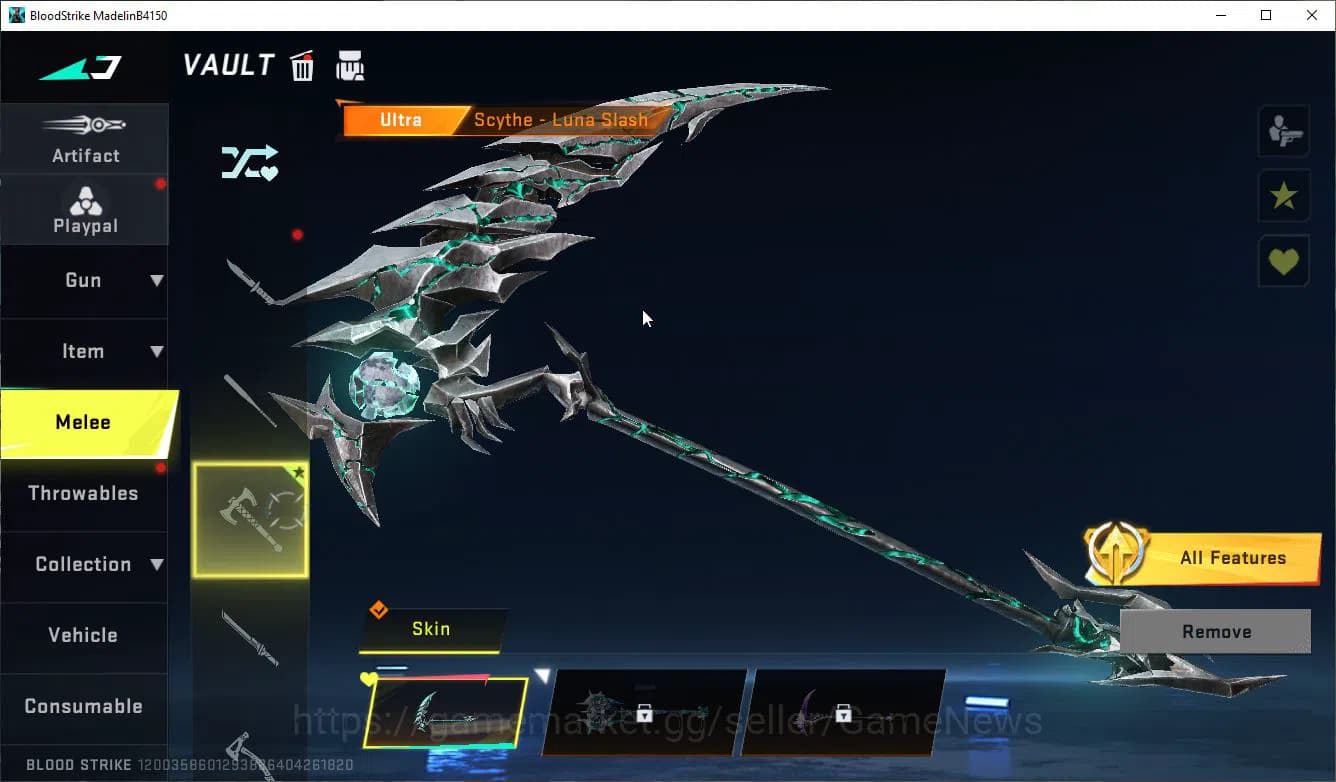 Blood Strike Accounts ASIA|Starter MELE Scythe-LunaSlash+ 1 ULTRA [Ethan image 3