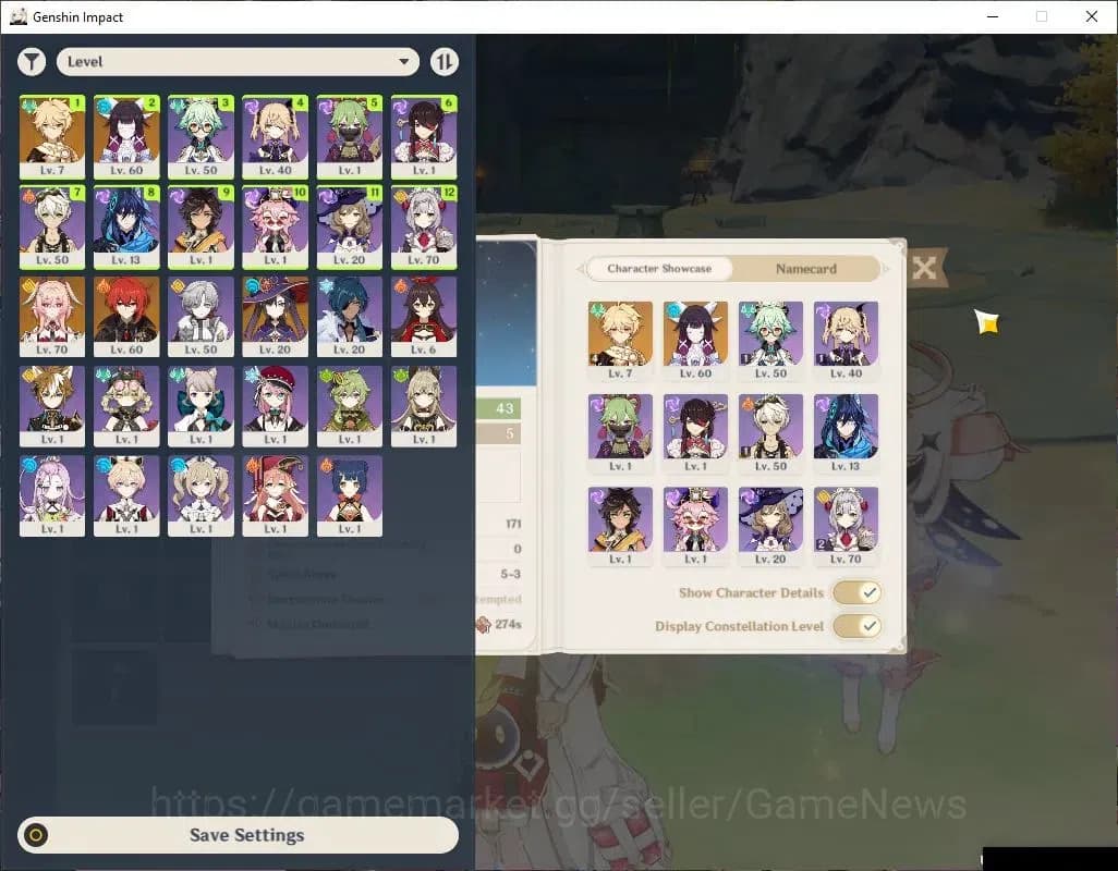Genshin Impact Accounts ASIA|AR43|2Limited+24(*4Character)|Linnea,Columbin image 1