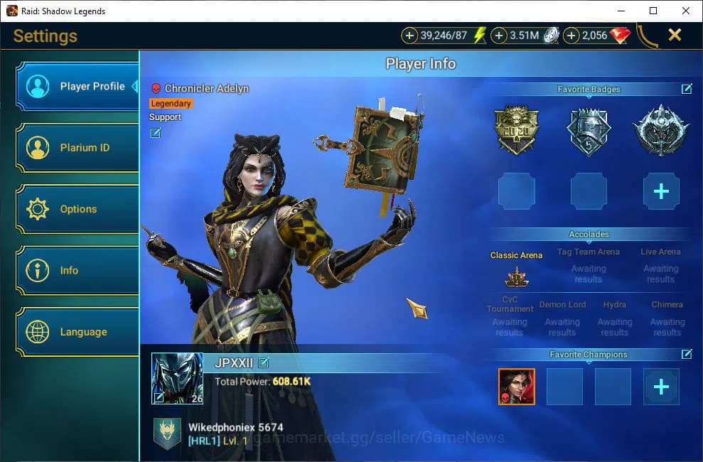 Raid: Shadow Legends Accounts Lv26 608K Power|1 Myth-Androc+24 Legendary(Xenomor image 2
