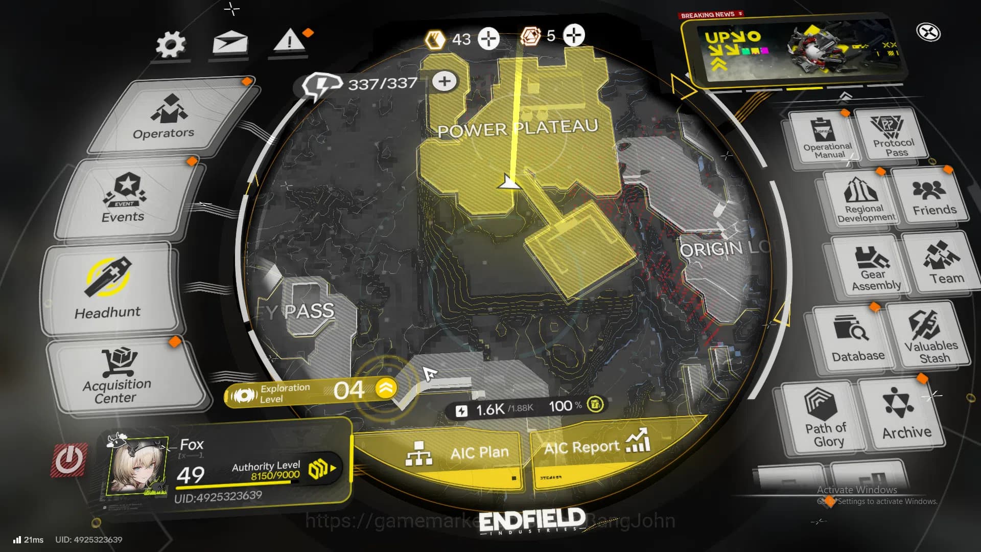 Arknights: Endfield Accounts Mid Game | ASIA | Laevatain | Yvonne | lifeng | po image 1